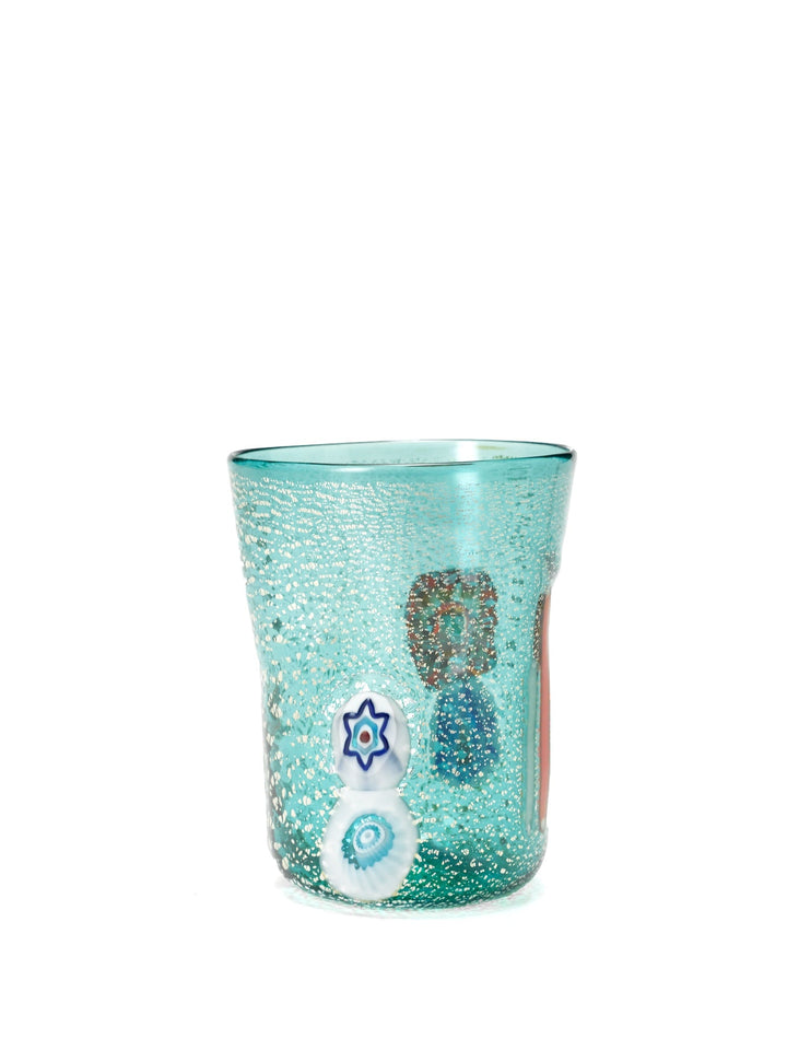 Zafferano America Bicchieri di Murano Tumblers (Set of 2) Glassware citylgs.store Aquamarine  