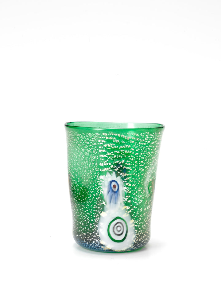 Zafferano America Bicchieri di Murano Tumblers (Set of 2) Glassware citylgs.store Green  