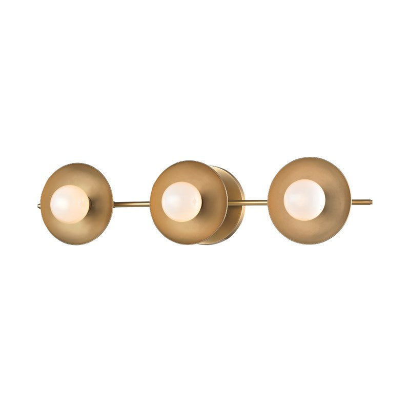 Julien - 3 LIGHT BATH BRACKET Wall Light Fixtures Hudson Valley Lighting Aged Brass  