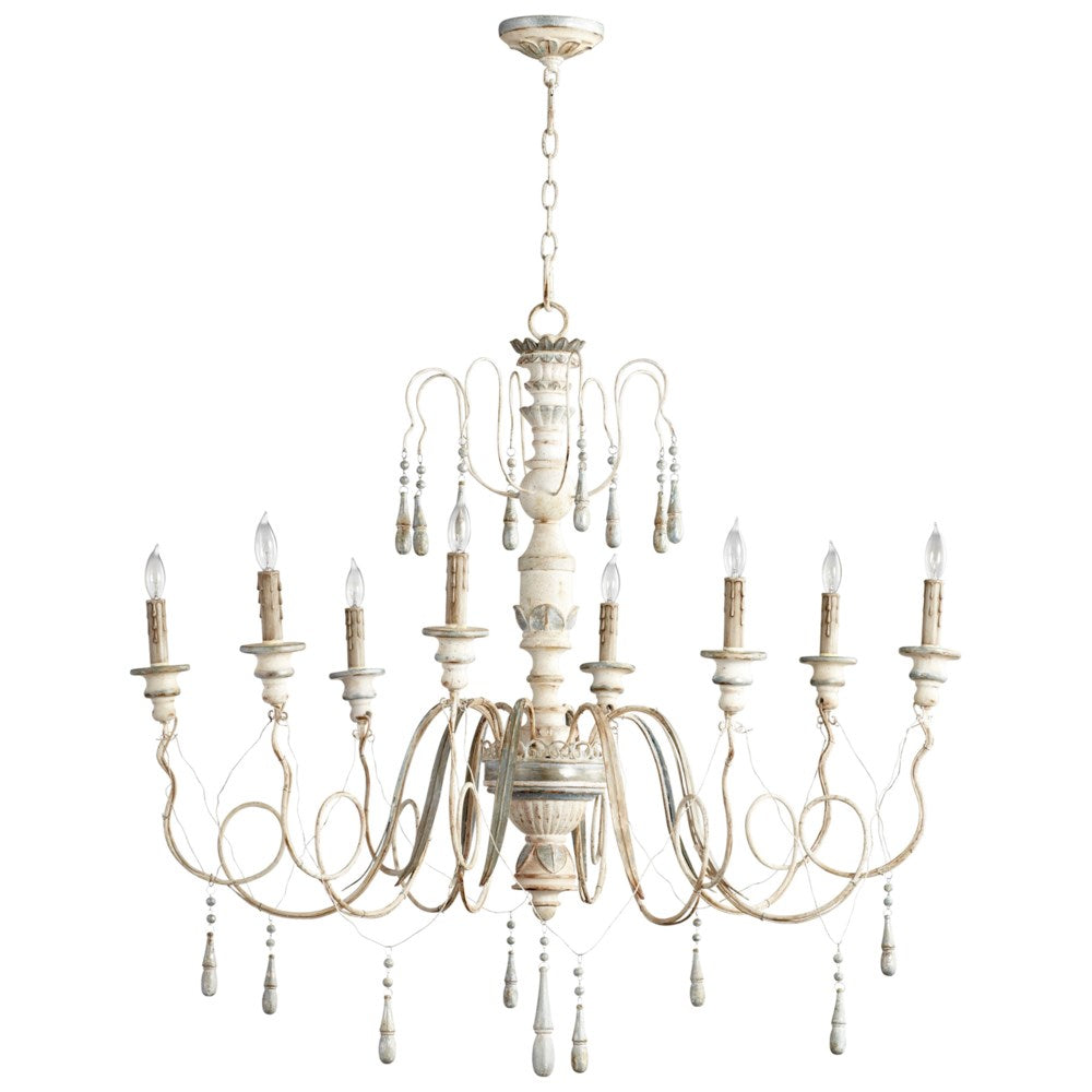 Cyan Design 05714 Chantal 8lt. Chandlier Chandeliers Cyan Design Parisian Blue  