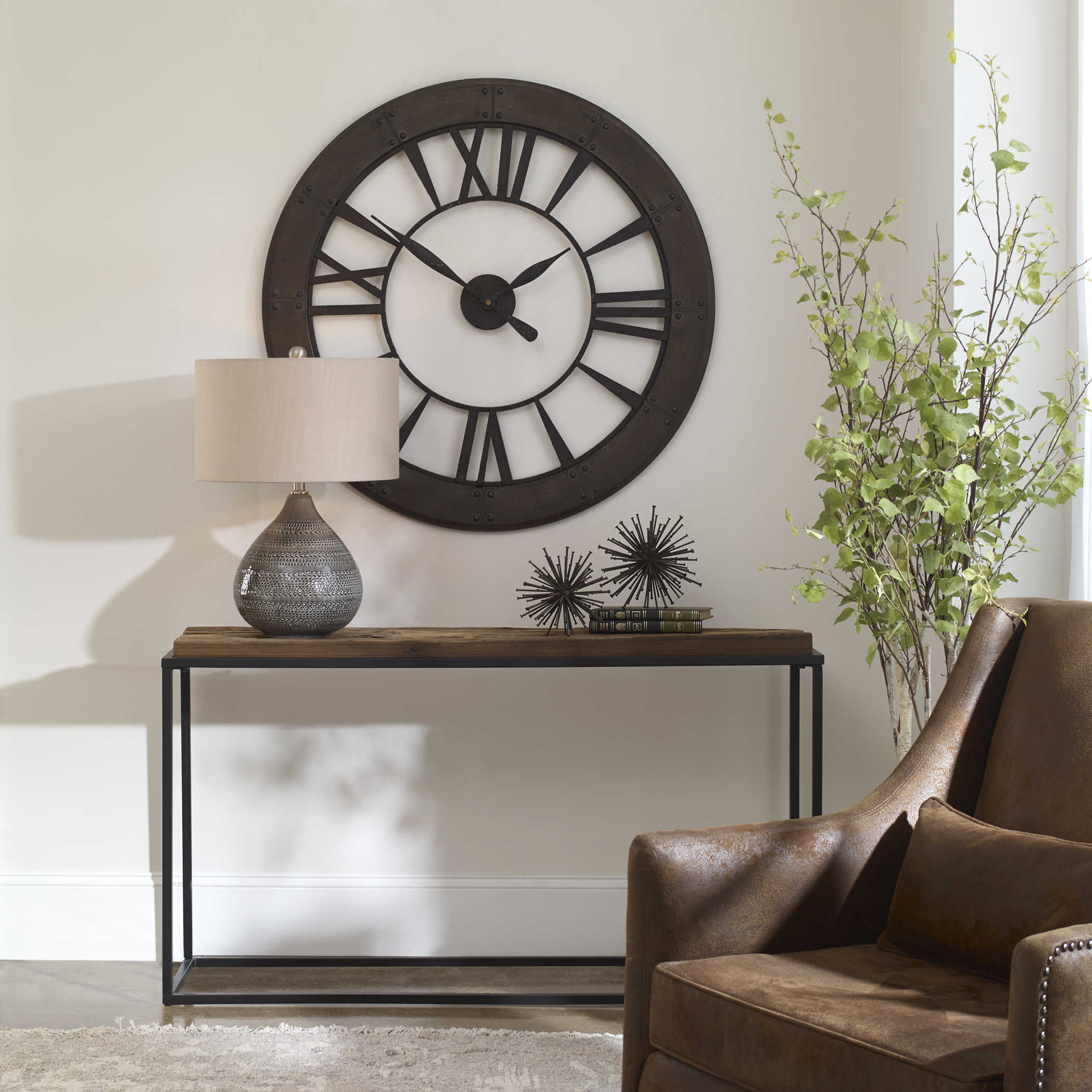 Uttermost Ronan Wall Clock Clocks Uttermost   