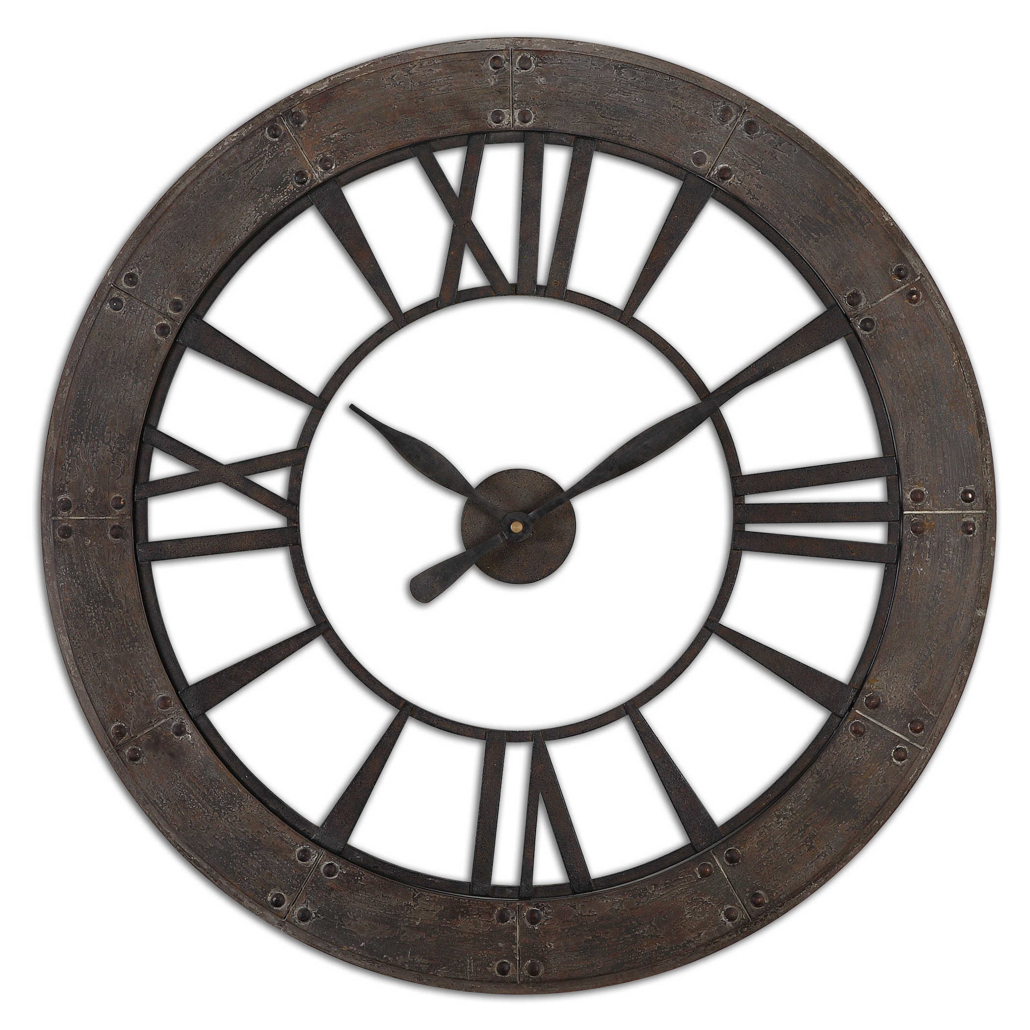 Uttermost Ronan Wall Clock Clocks Uttermost FIR / METAL  