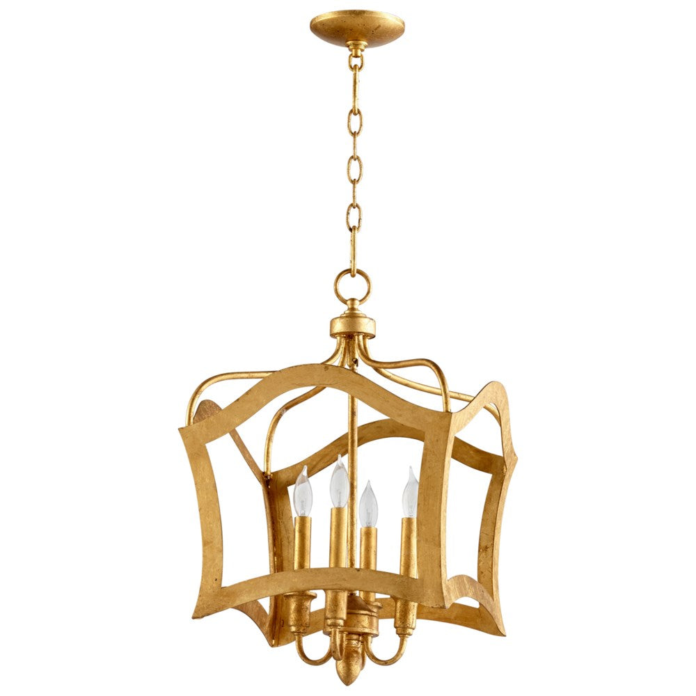 Cyan Design 06583 Milan Four Light Pendant Chandeliers Cyan Design Gold Leaf  