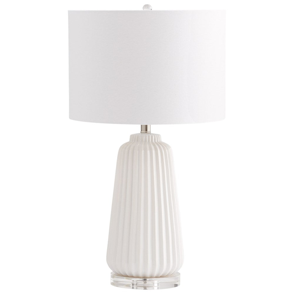 Cyan Design 07743-1 Delphine Lamp W/LED Bulb Table Lamps Cyan Design White  