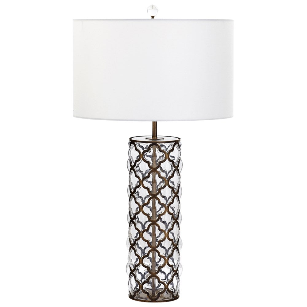 Cyan Design 07978-1 Lg Corsica Lamp W/LED Blb Table Lamps Cyan Design Satin Brass  