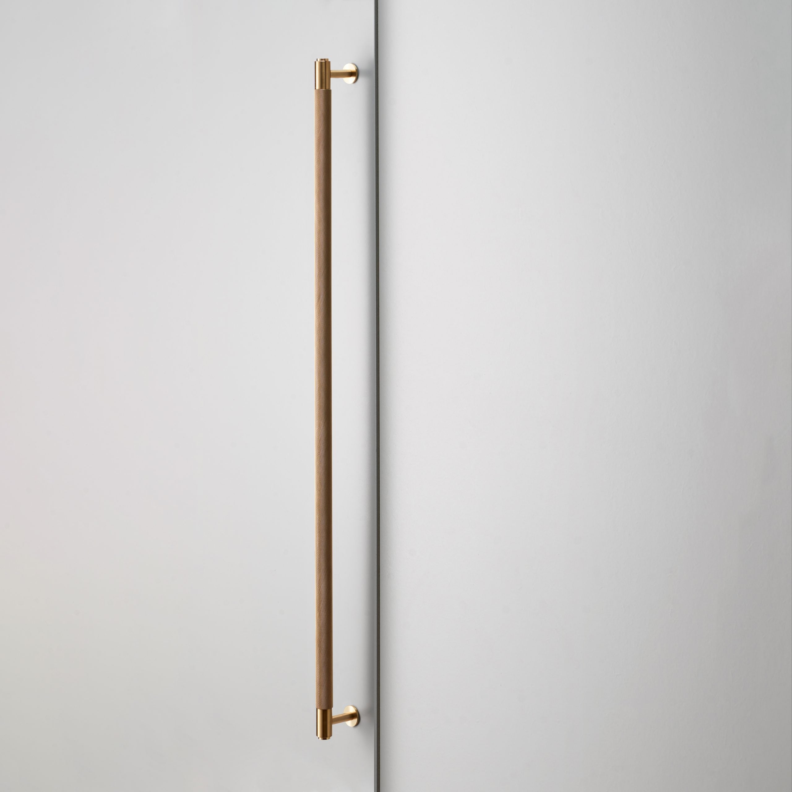 Buster + Punch 29.9 inch Cross Knurl Closet Bar Cabinet Hardware Buster + Punch Brass  