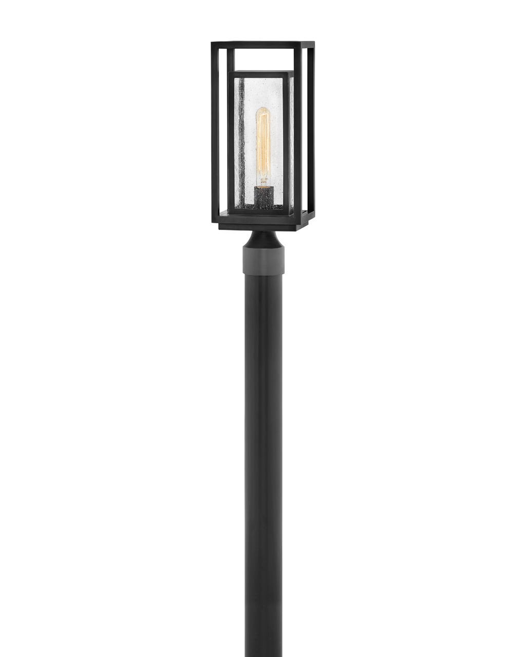 OUTDOOR REPUBLIC Post Top Lantern Pier & Post Mount Lights Maxim Black 6.0x7.0x17.0 