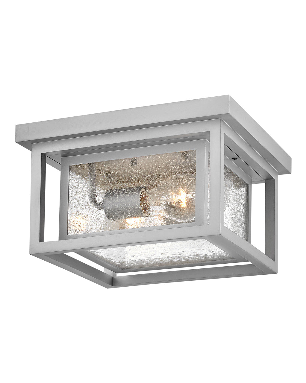 OUTDOOR REPUBLIC Flush Mount Outdoor l Wall Maxim Satin Nickel 11.0x11.0x6.5 