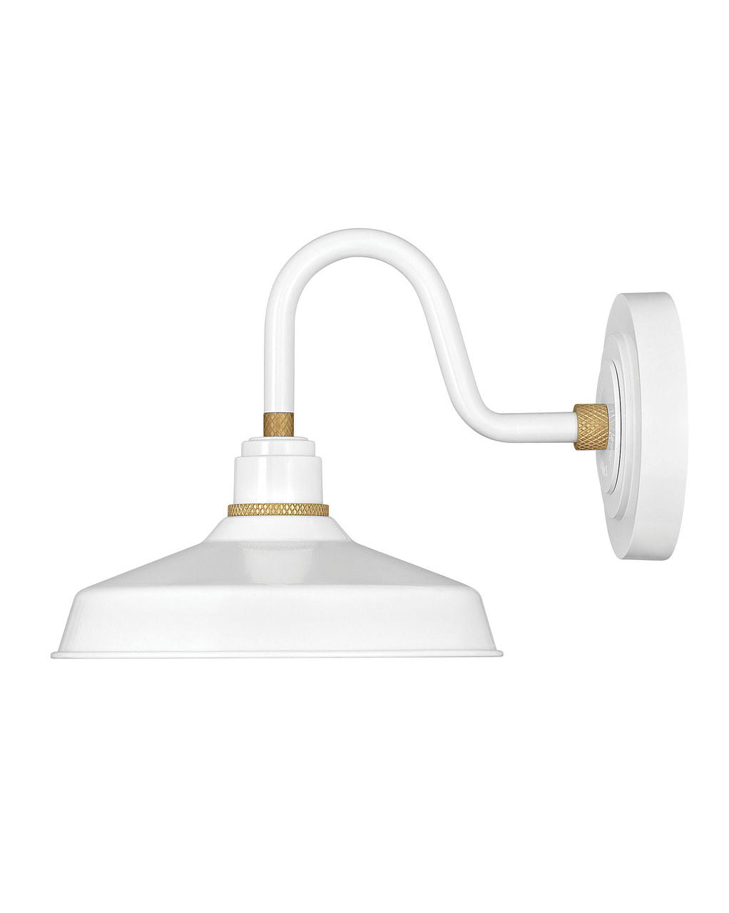 FOUNDRY CLASSIC-Small Gooseneck Barn Light Outdoor l Wall Hinkley Gloss White  