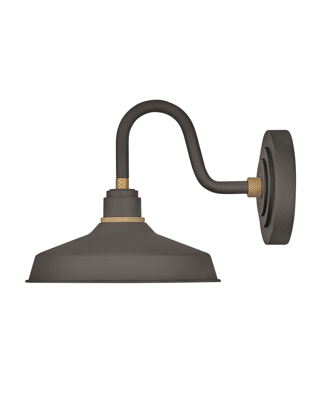 FOUNDRY CLASSIC-Small Gooseneck Barn Light Outdoor l Wall Hinkley Museum Bronze  