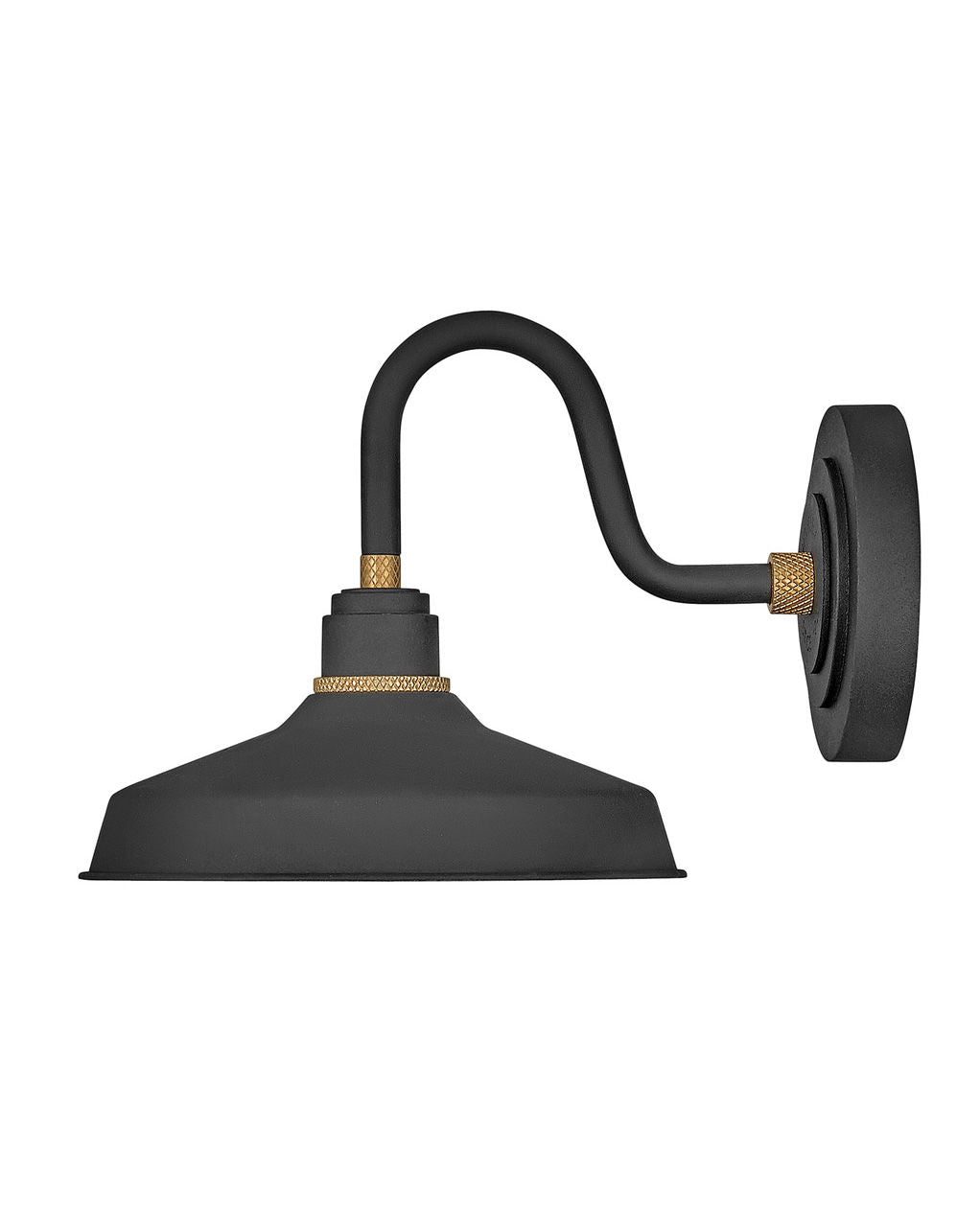 FOUNDRY CLASSIC-Small Gooseneck Barn Light Outdoor Wall Lights Hinkley Textured Black  