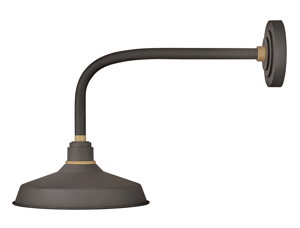 FOUNDRY CLASSIC-Medium Straight Arm Barn Light Outdoor l Wall Hinkley   