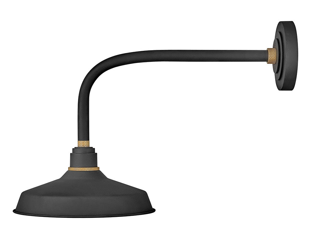 FOUNDRY CLASSIC-Medium Straight Arm Barn Light Outdoor l Wall Hinkley   