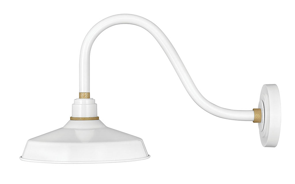 FOUNDRY CLASSIC-Medium Gooseneck Barn Light Outdoor l Wall Hinkley   