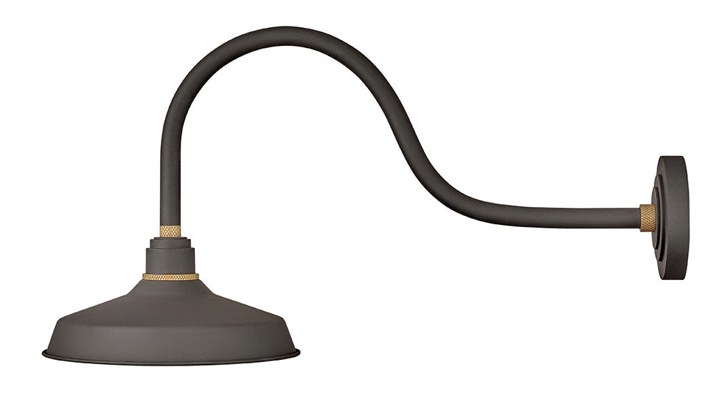 FOUNDRY CLASSIC-Large Gooseneck Barn Light Outdoor l Wall Hinkley   