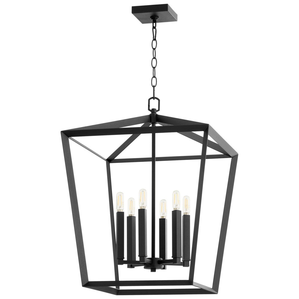 Cyan Design 10376 Hyperion 6lt Chandelier Lantern Cyan Design Noir  