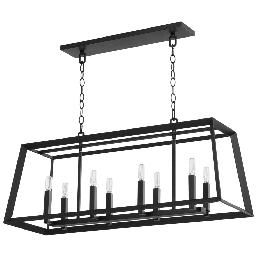 Cyan Design 10378 Hyperion 8lt Island Linear Chandeliers Cyan Design Noir  