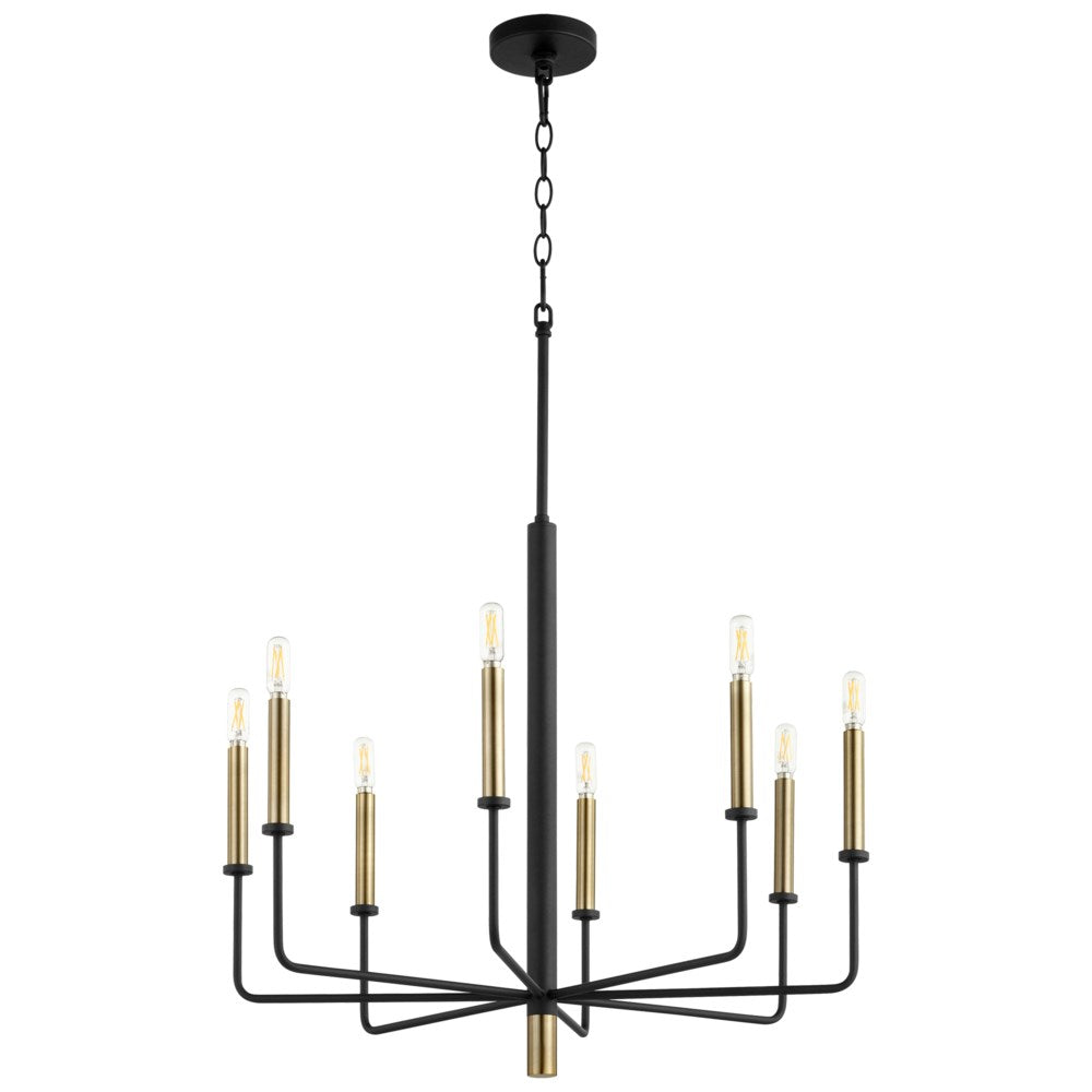 Cyan Design 10967 Apollo Chandelier Chandeliers Cyan Design Noir / Aged Brass  