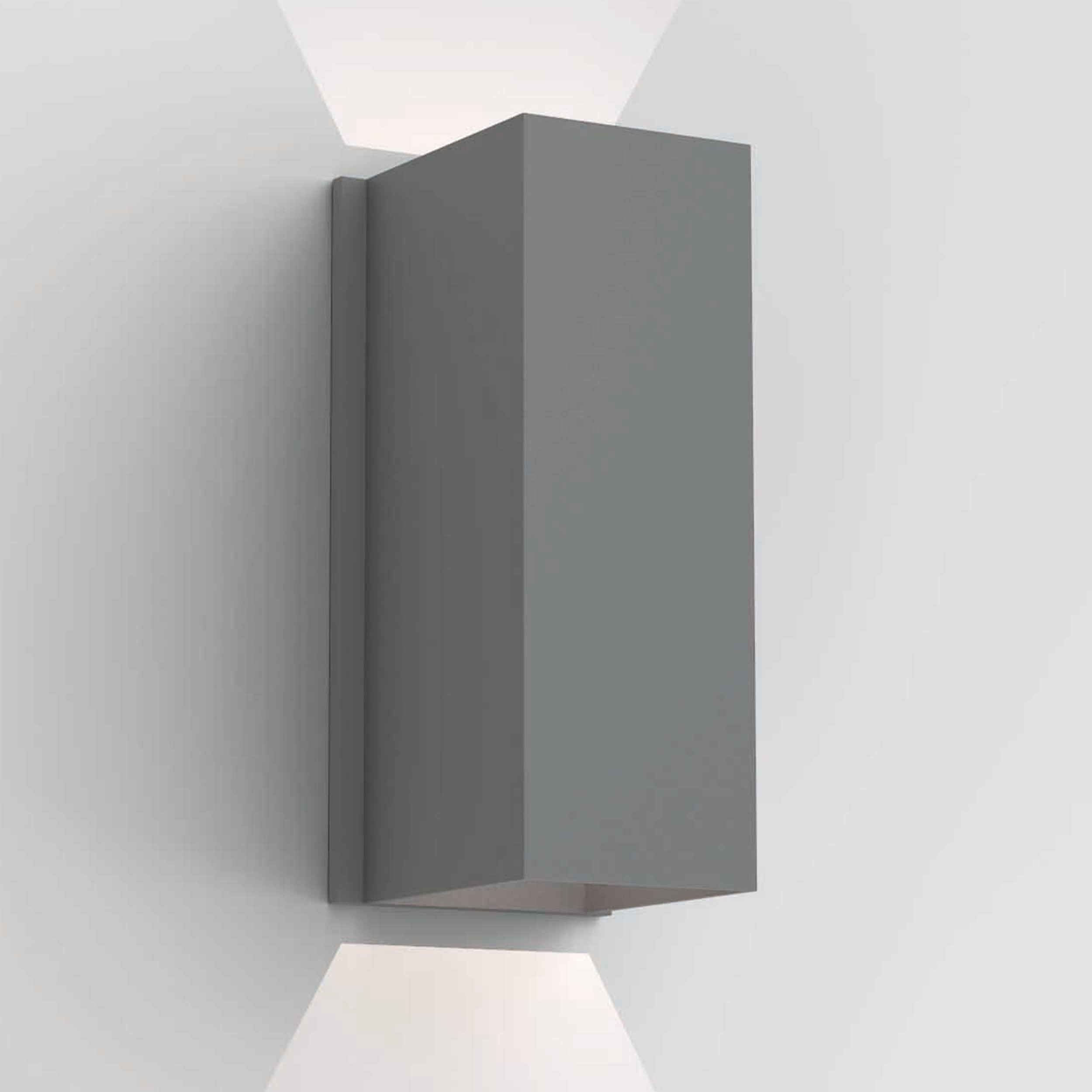 Astro Lighting Oslo Wall Sconces Astro Lighting 4.57x4.33x10.04 Textured Grey Yes (Integral), COB LED