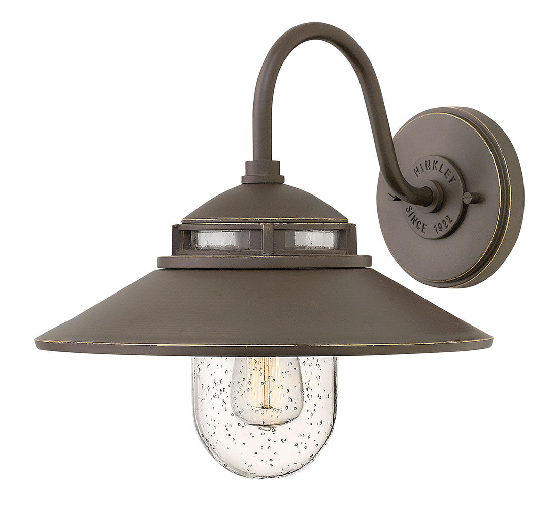 OUTDOOR ATWELL Wall Mount Lantern Outdoor Wall Lights Hinkley Oil Rubbed Bronze 13.0x11.5x11.75 