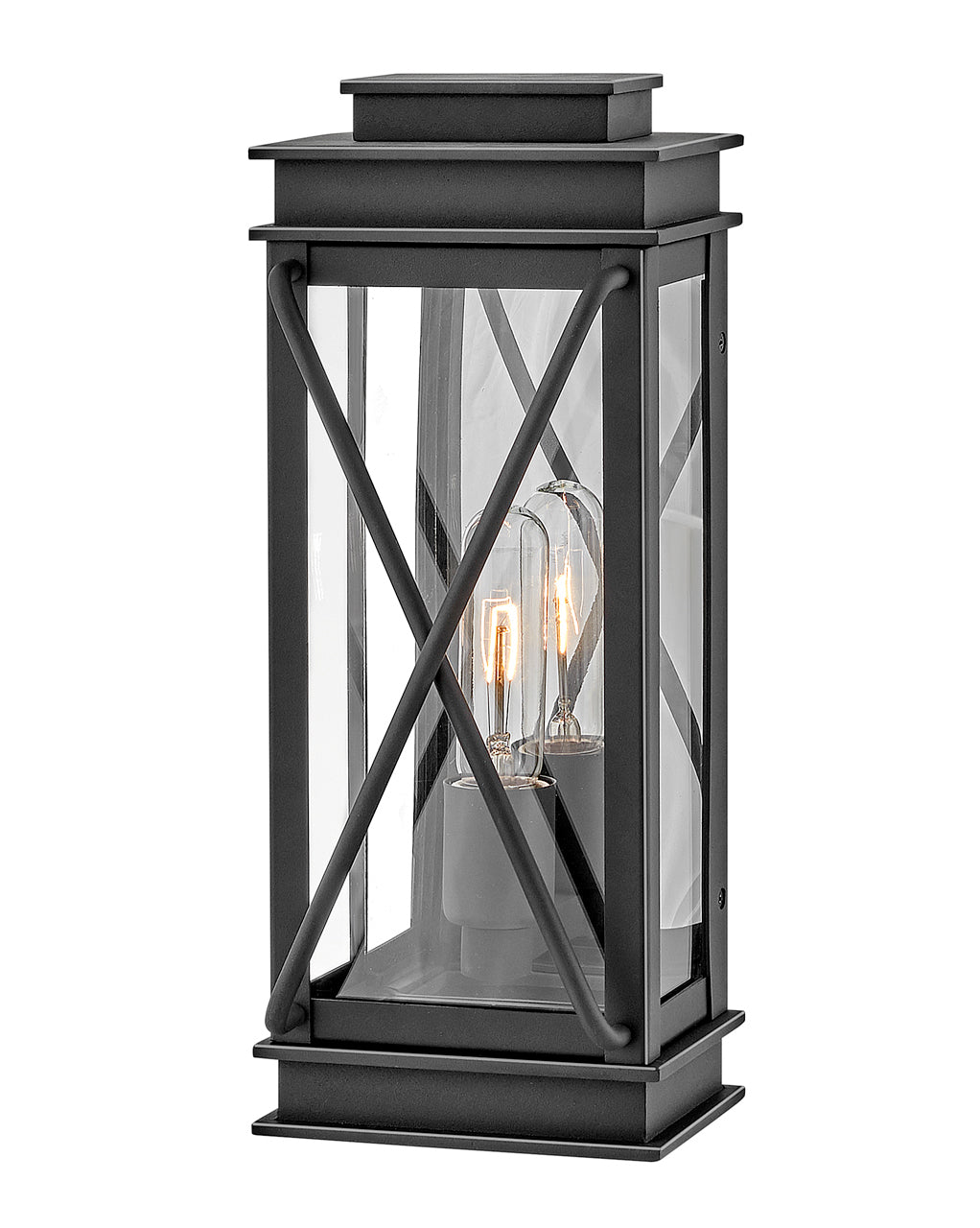 OUTDOOR MONTECITO Wall Mount Lantern Outdoor l Wall Hinkley Museum Black 5.25x6.0x15.0 