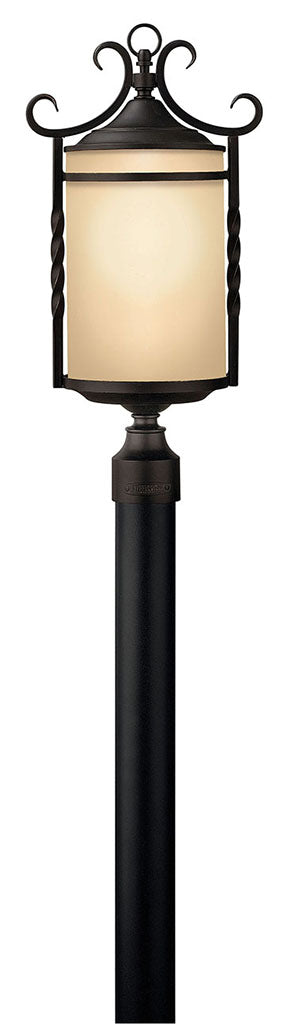 OUTDOOR CASA Post Top or Pier Mount Lantern Outdoor l Post/Pier Mounts Hinkley Olde Black 12.0x12.0x23.75 