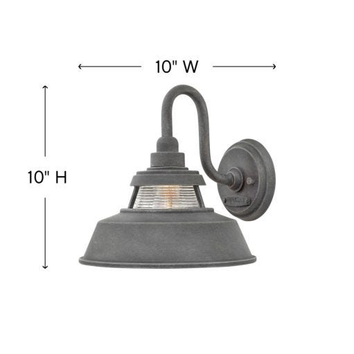 TROYER-Medium Wall Mount Lantern Outdoor Wall Lights Hinkley   