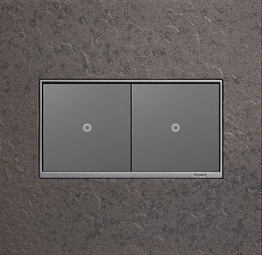 Adorne Hubbardton Forge Wall Plate Wall Plates Legrand Natural Iron 2-Gang 