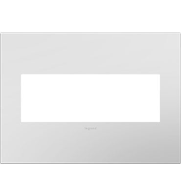 Adorne Powder White Wall Plate Wall Plates Legrand Powder White 3-Gang 