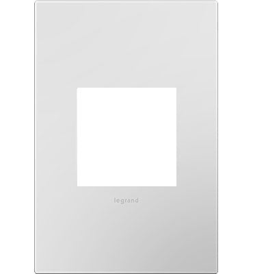 Adorne Powder White Wall Plate Wall Plates Legrand Powder White 1-Gang 