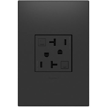 Adorne Tamper-Resistant GFCI, 20A Receptacles Legrand Graphite  