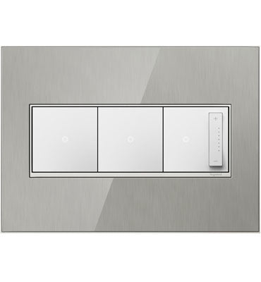 Adorne Brushed Stainless Wall Plate