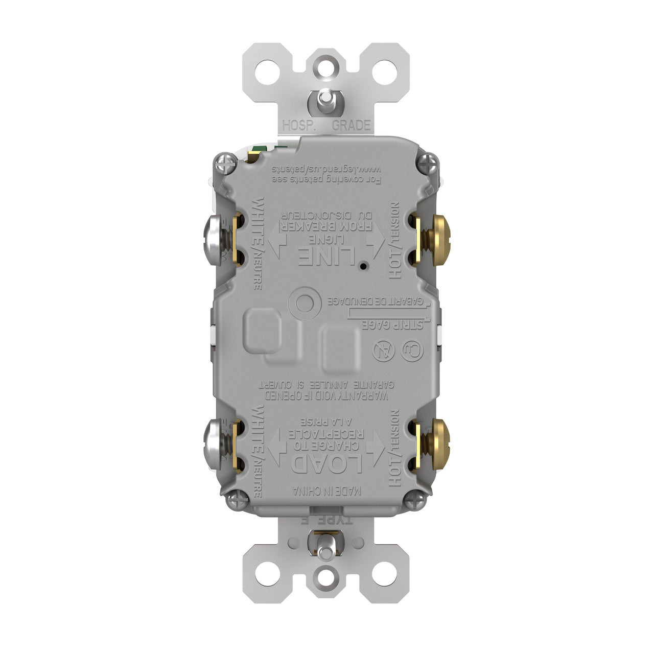 radiant® Spec Grade 15A Tamper Resistant Self Test GFCI Receptacle 1597TR