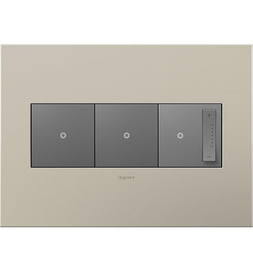 Adorne Satin Nickel Wall Plate Wall Plates Legrand   