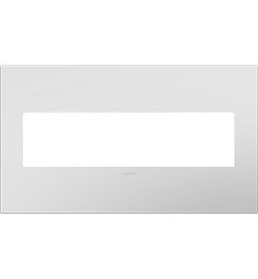 Adorne Powder White Wall Plate Wall Plates Legrand Powder White 4-Gang 