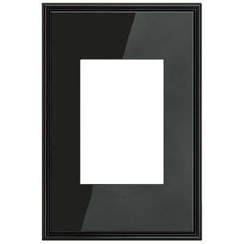 Adorne Black Nickel Wall Plate Lighting Controls Legrand Black Nickel 1-Gang + 