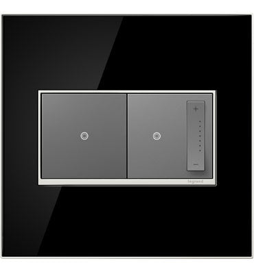 Adorne Mirror Black Wall Plate Wall Plates Legrand   