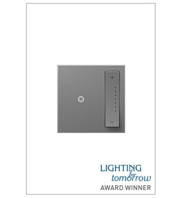 Adorne sofTap Dimmer, 700W (Incandescent, Halogen, MLV, Fluorescent, ELV, CFL, LED) Dimmers Legrand Magnesium  