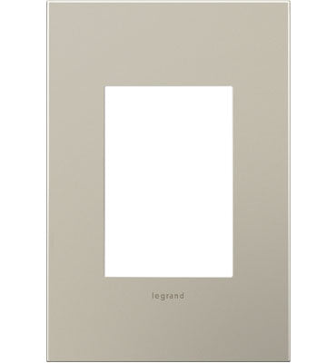 Adorne Satin Nickel Wall Plate Wall Plates Legrand Satin Nickel 1-Gang + 