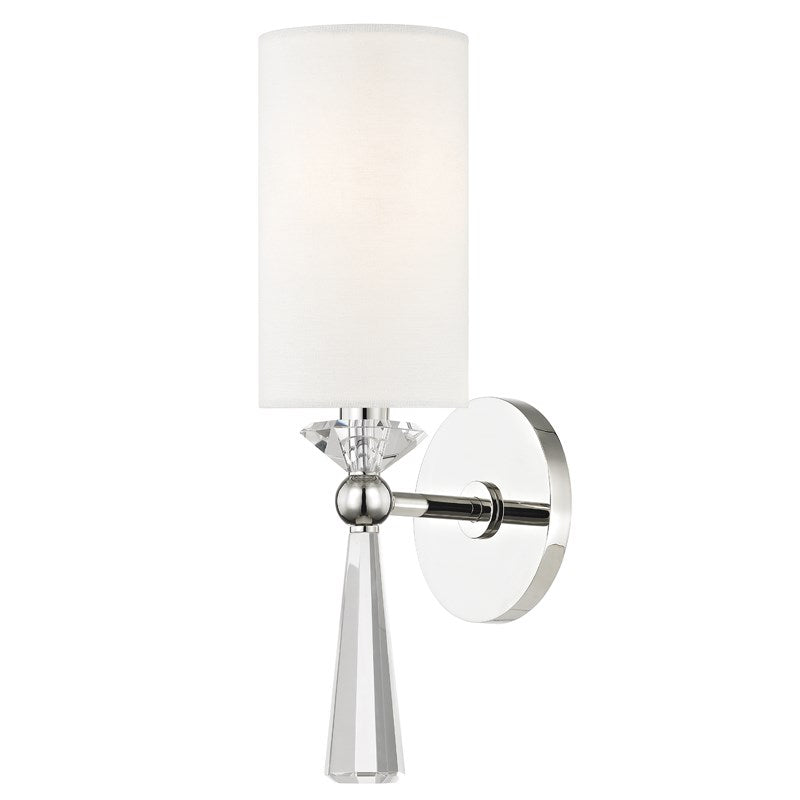 BIRCH - 1 LIGHT WALL SCONCE Wall Light Fixtures Hudson Valley Lighting Polished Nickel  