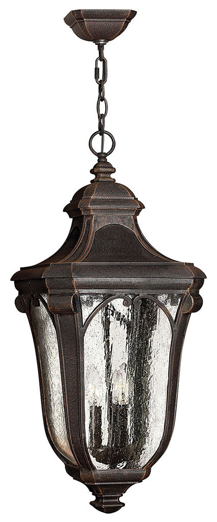 OUTDOOR TRAFALGAR Hanging Lantern Outdoor Light Fixture l Hanging Hinkley Mocha 12.0x12.0x25.0 