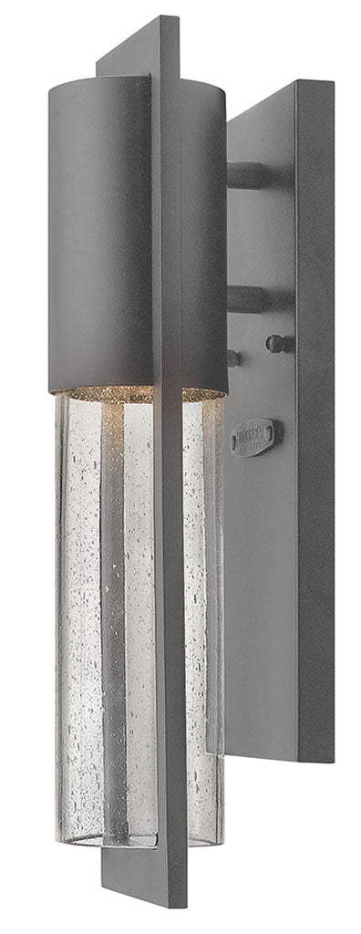 SHELTER-Extra Small Wall Mount Lantern Outdoor Wall Lights Hinkley Hematite  