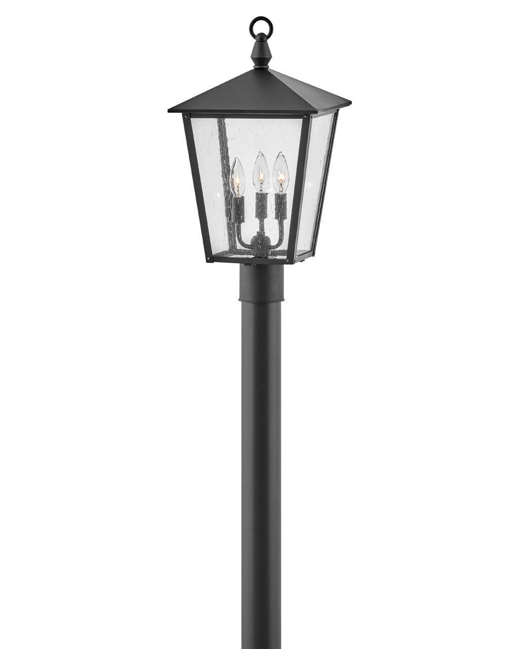 OUTDOOR HUNTERSFIELD Post Top or Pier Mount Lantern Pier & Post Mount Lights Hinkley Black 11.0x11.0x20.75 