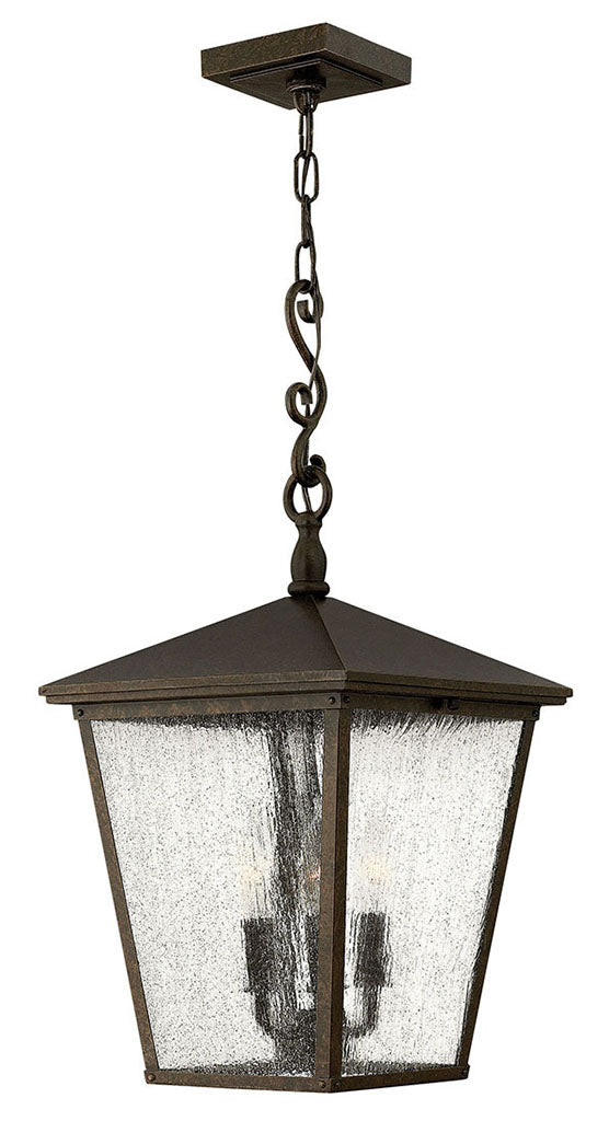 OUTDOOR TRELLIS Hanging Lantern Outdoor Hanging Lights Hinkley Regency Bronze 11.0x11.0x23.25 