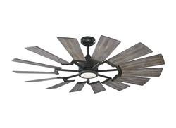 Monte Carlo 52" Prairie Ceiling Fan 14PRR52 Ceiling Fan Monte Carlo Aged Pewter  