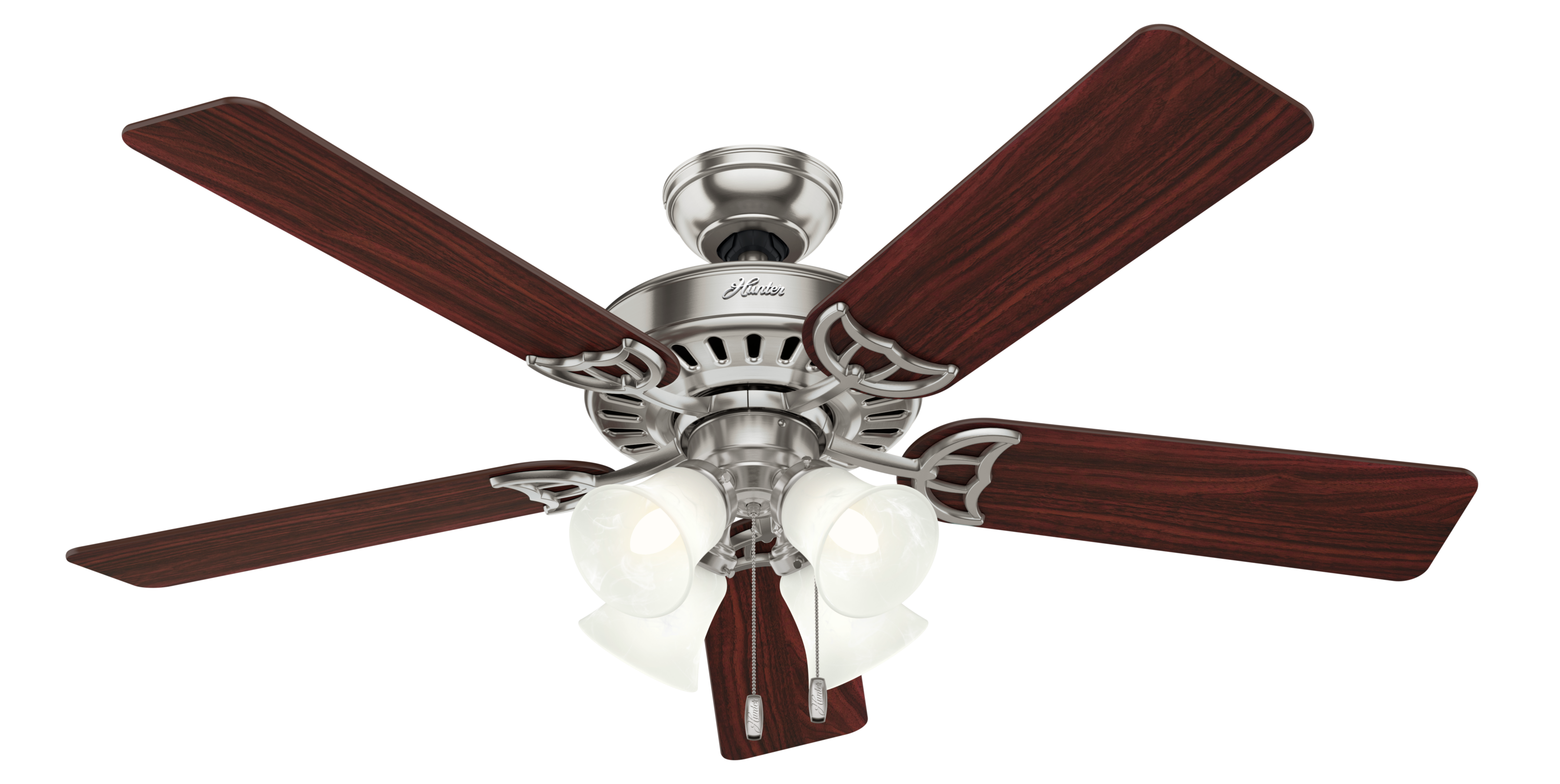 Hunter 52 inch Studio Series Ceiling Fan with LED Light Kit and Pull Chain Indoor Ceiling Fans Hunter   