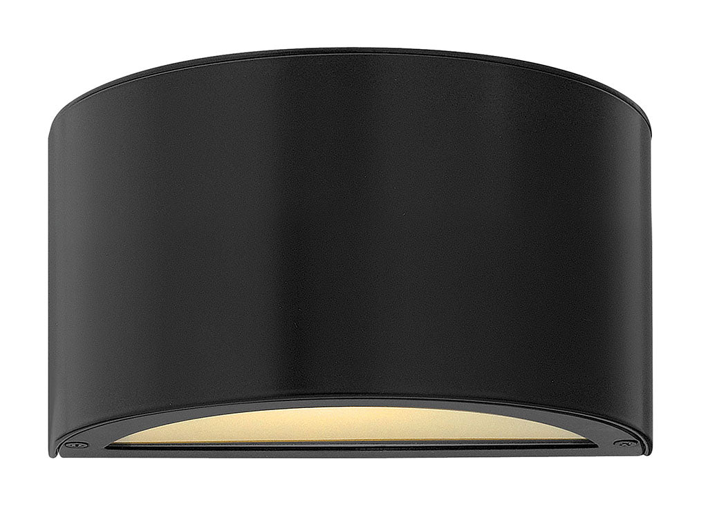 OUTDOOR LUNA Down Light Wall Mount Lantern Outdoor Wall Lights Hinkley Satin Black 4.0x9.0x5.0 