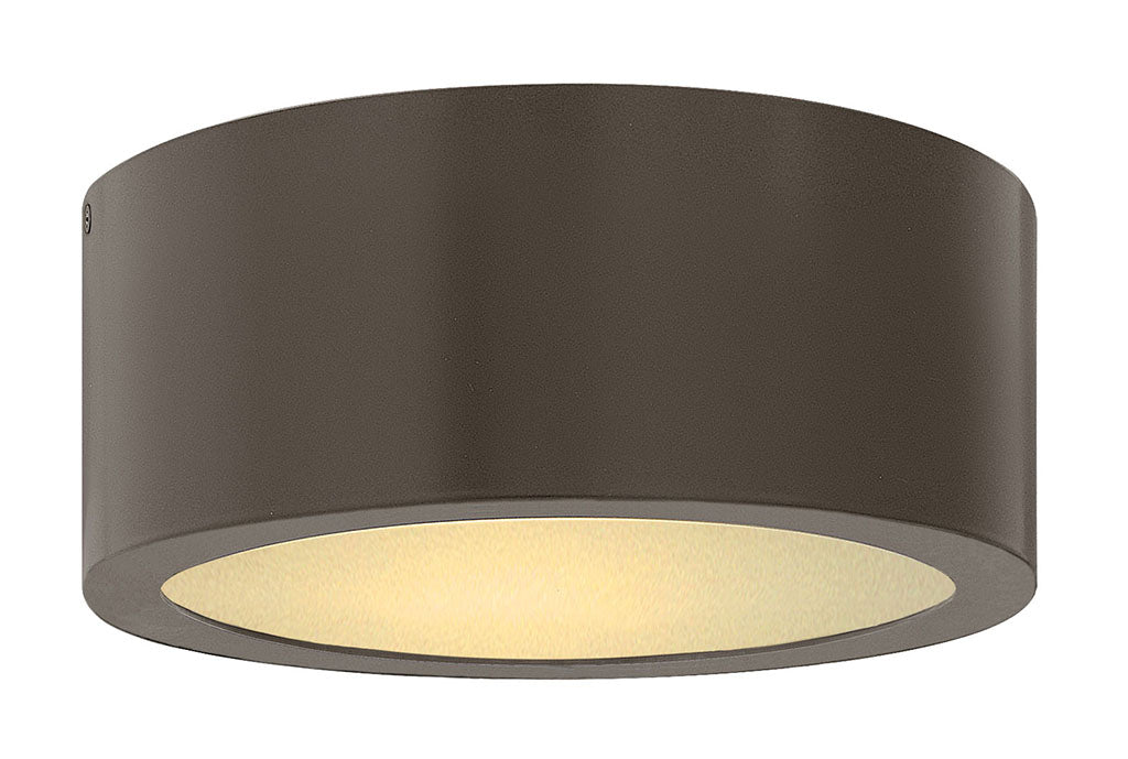 OUTDOOR LUNA Flush Mount Outdoor l Wall Hinkley Bronze 8.0x8.0x3.25 