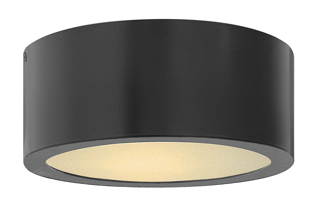 OUTDOOR LUNA Flush Mount Outdoor l Wall Hinkley Satin Black 8.0x8.0x3.25 