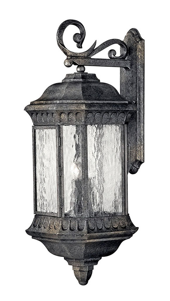 OUTDOOR REGAL Wall Mount Lantern Outdoor l Wall Hinkley Black Granite 14.25x12.0x32.25 